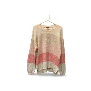Splendid Pastel Colorblock Crewneck Sweater Size M